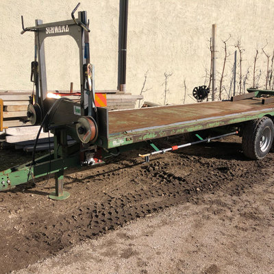 Schwarz 5er-Tandem Palettenanhänger T825 Schwarz 5er-Tandem Palettenanhänger T825